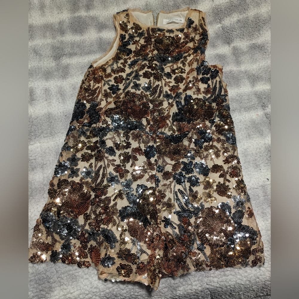 Zara Sequin Sleeveless Romper Size 11-12